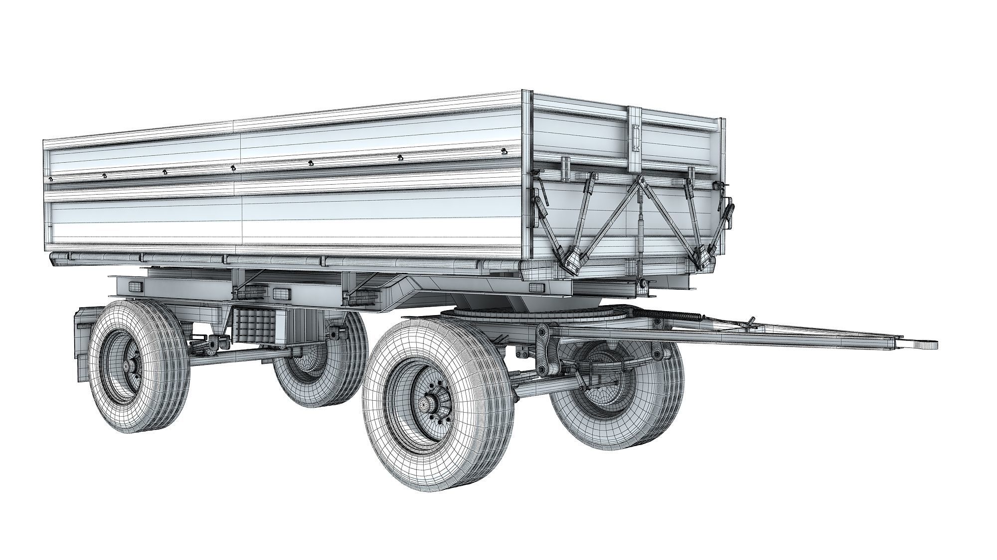 Farm Trailer 3D model_15