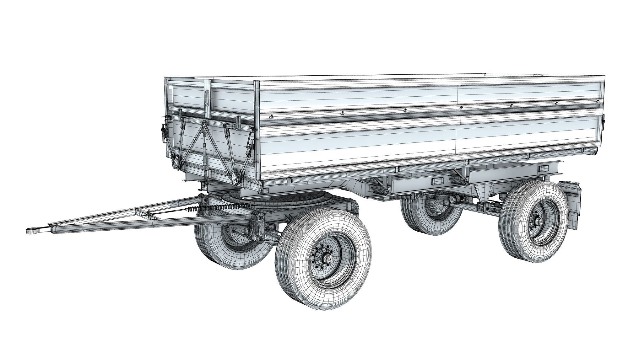 Farm Trailer 3D model_12