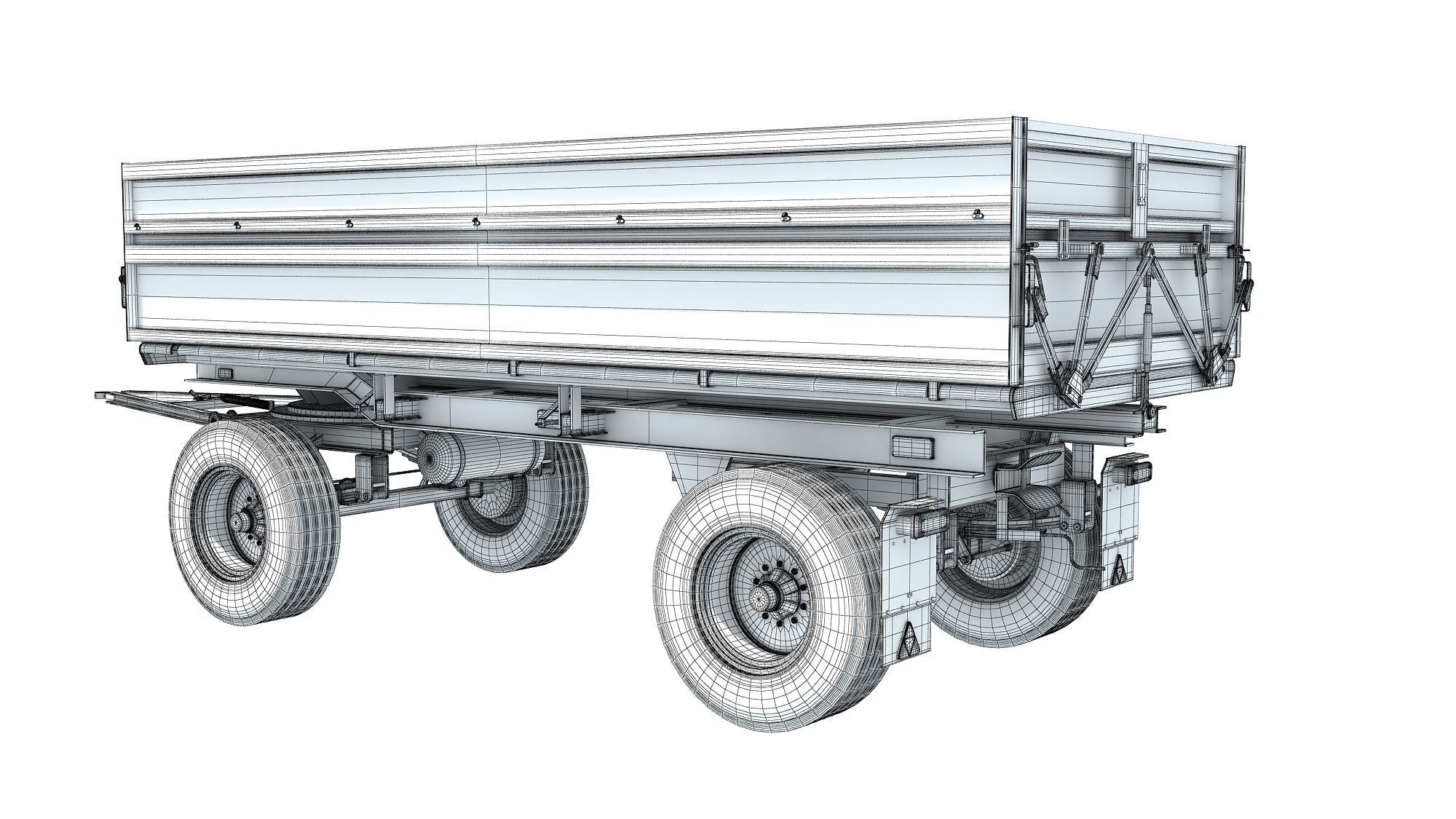 Farm Trailer 3D model_13