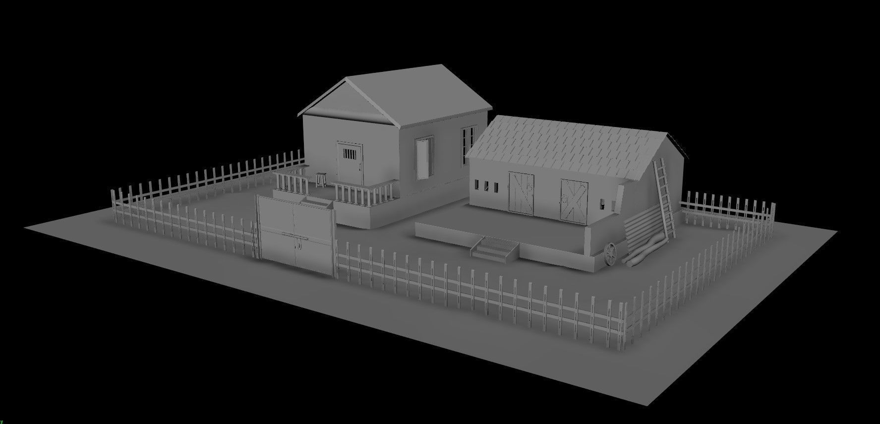 House Game Ready 5 Low-poly 3D model_5