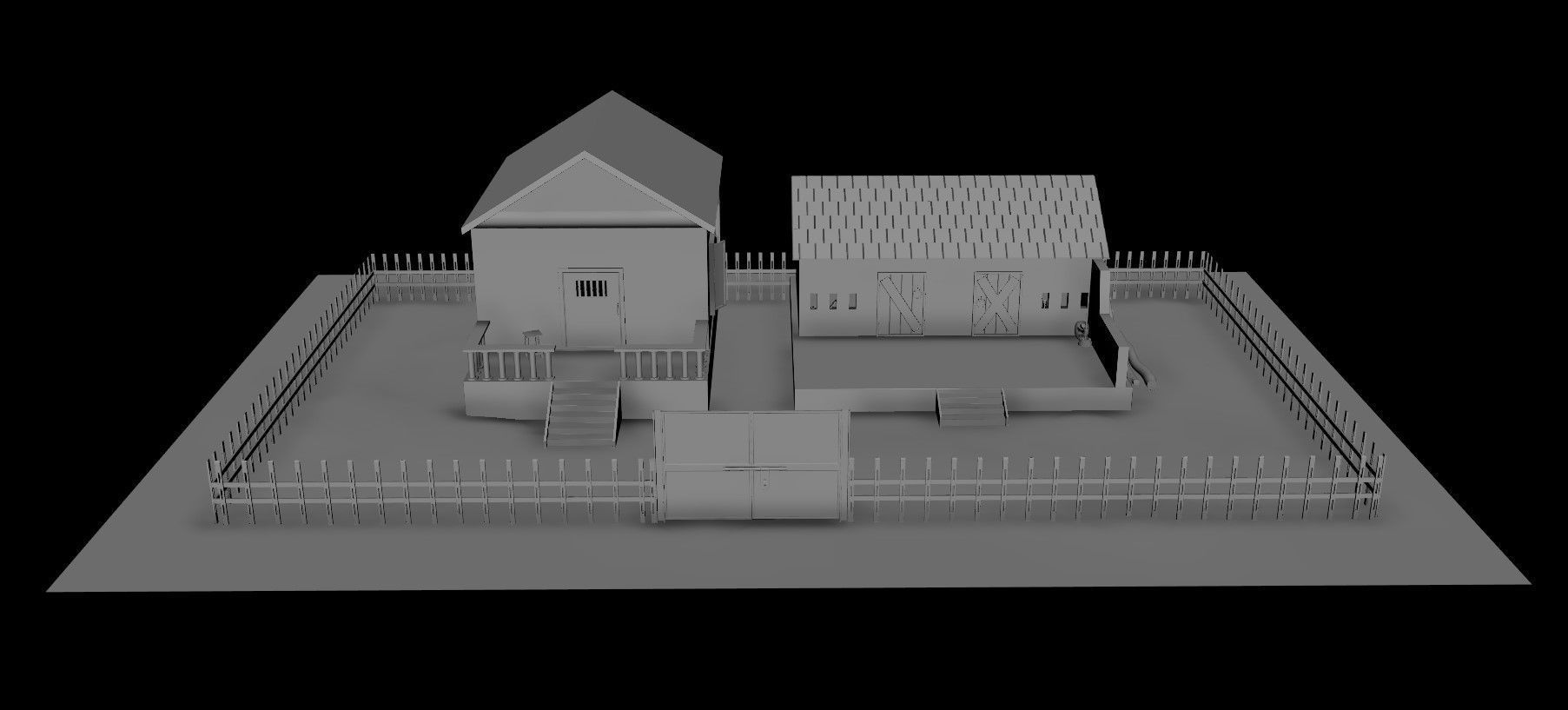 House Game Ready 5 Low-poly 3D model_4