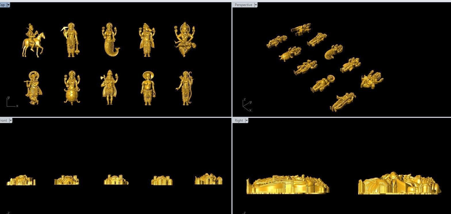 Dashavatar 3D print model_2