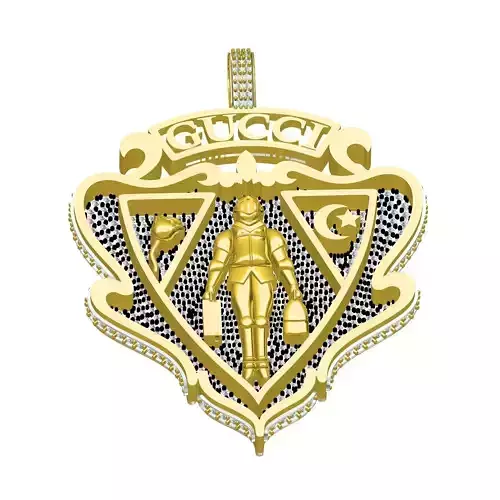 Antique Vintage Diamond Hip Hop Pendant
