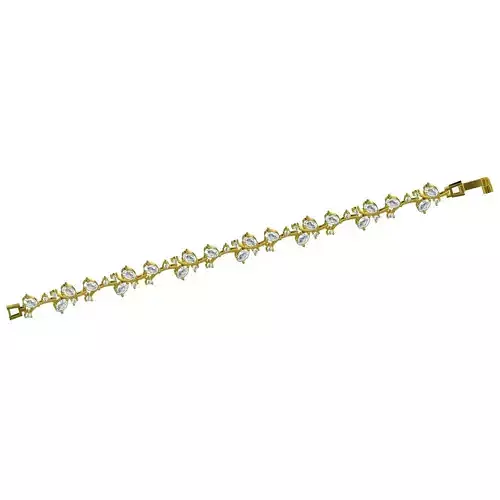 Oval Diamond Tennis Bracelet