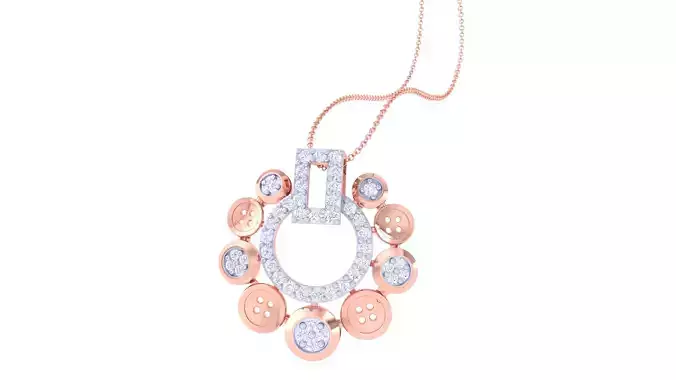 Women Pendant 3dm STL OBJ FBX Renders Details