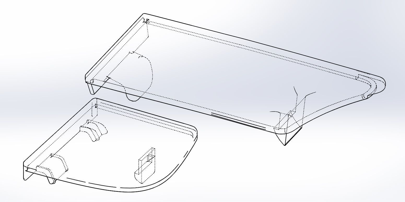 Toyota Starlet Glanza EP91 Front bumper cover clips 3D print model_10