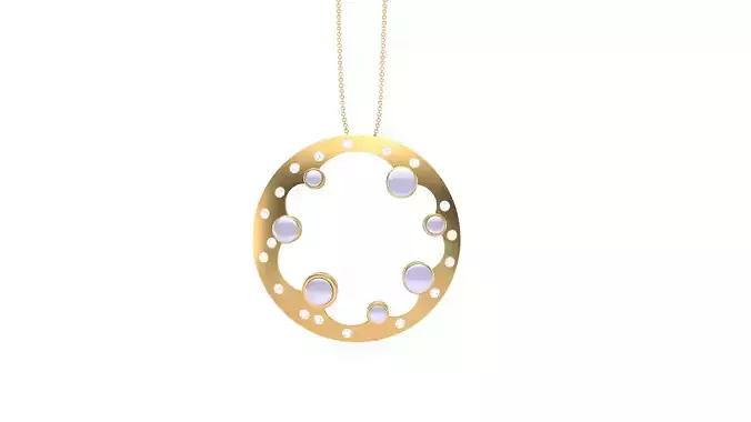 Women Pendant 3dm STL OBJ FBX Renders Details