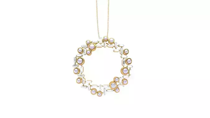 Women Pendant 3dm STL OBJ FBX Renders Details