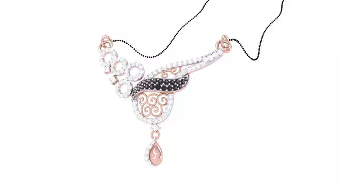 Women Pendant Necklaces 3dm STL OBJ FBX Renders Details