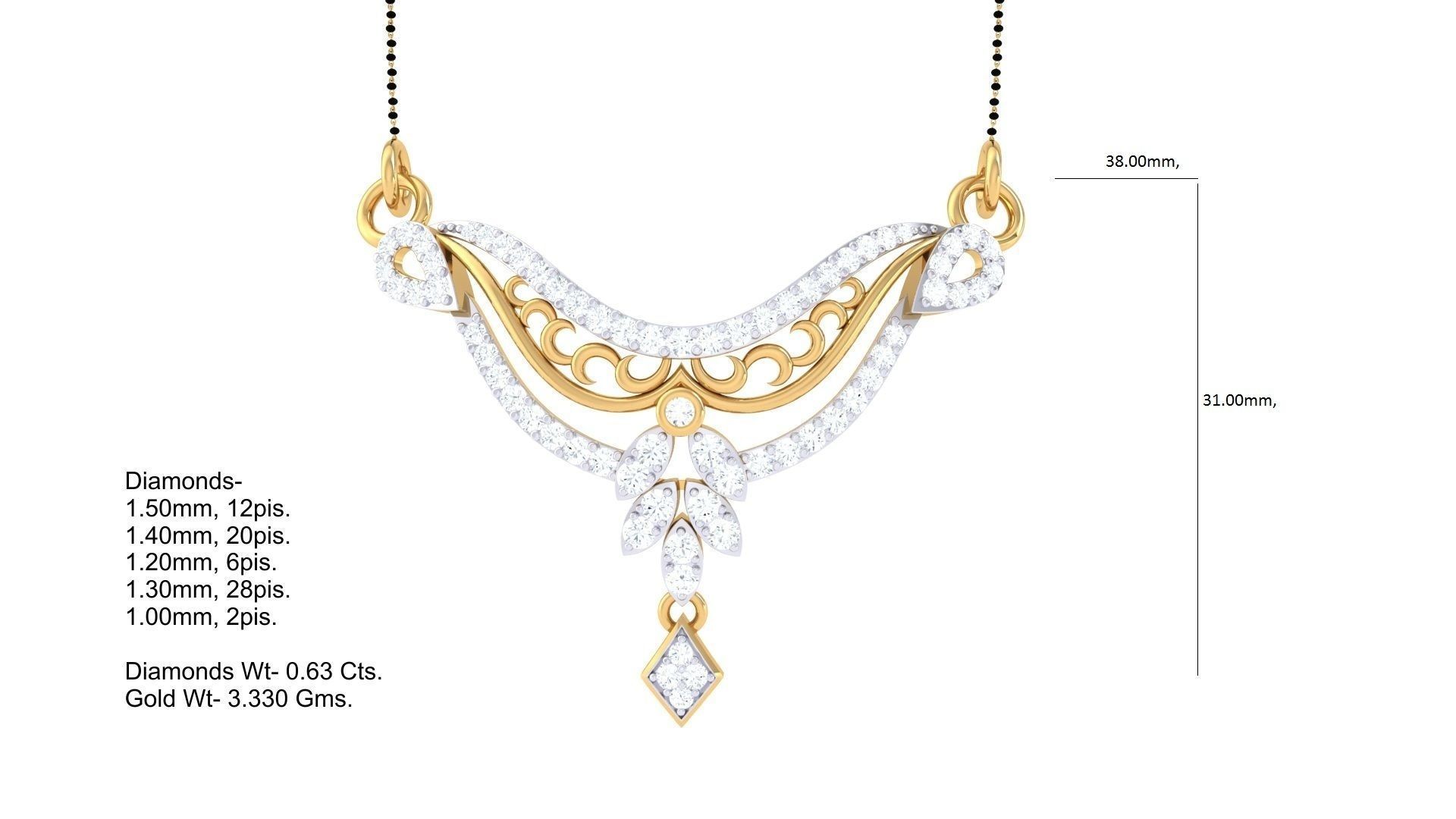 Women Pendant Necklaces 3dm STL OBJ FBX Renders Details 3D print model_2