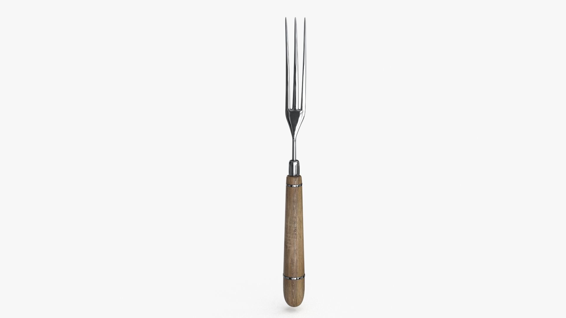 Fork Vintage Low-poly 3D model_13