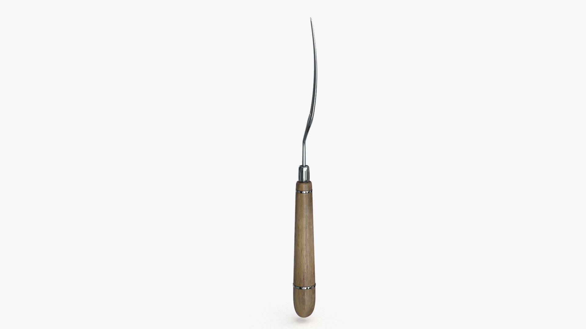 Fork Vintage Low-poly 3D model_11