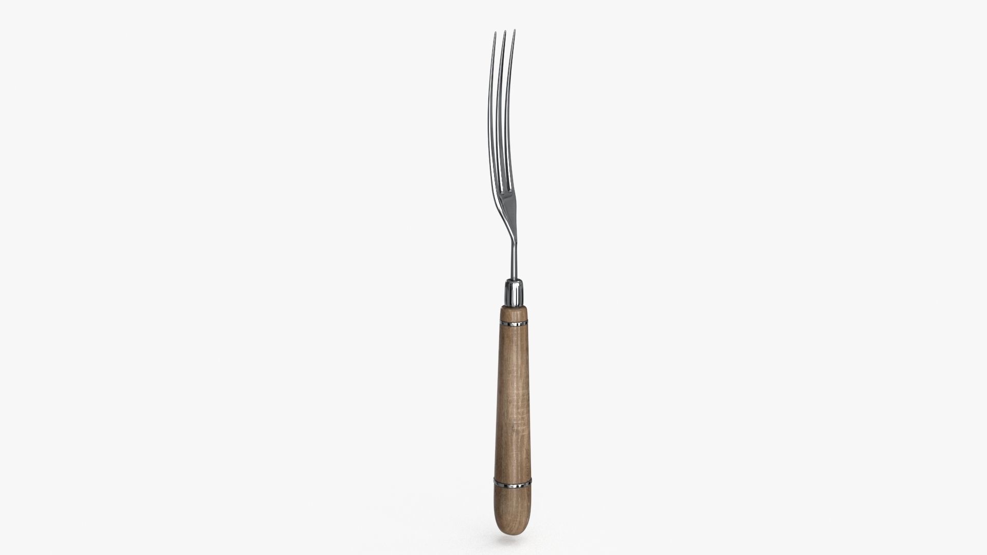 Fork Vintage Low-poly 3D model_4