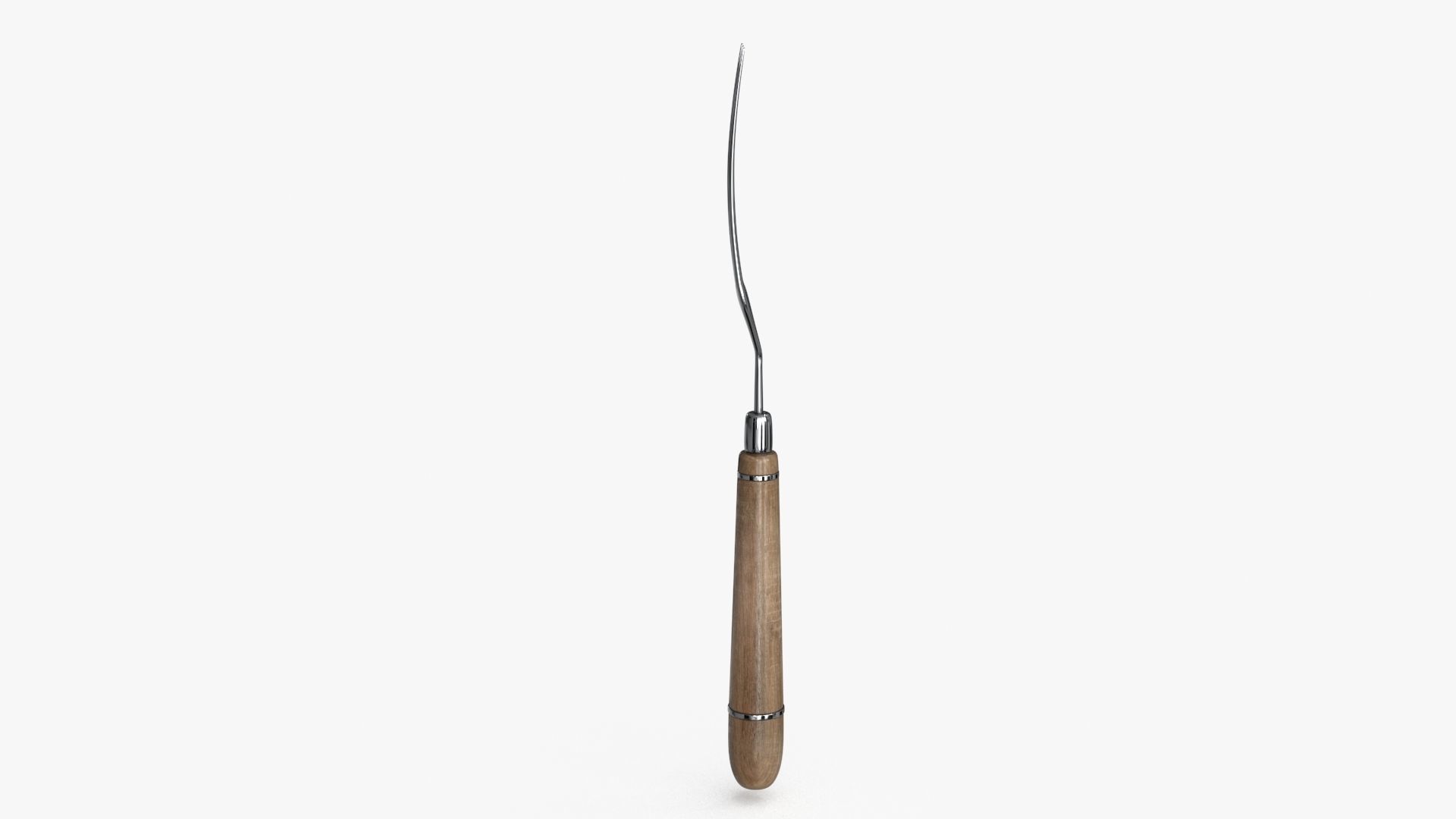 Fork Vintage Low-poly 3D model_5