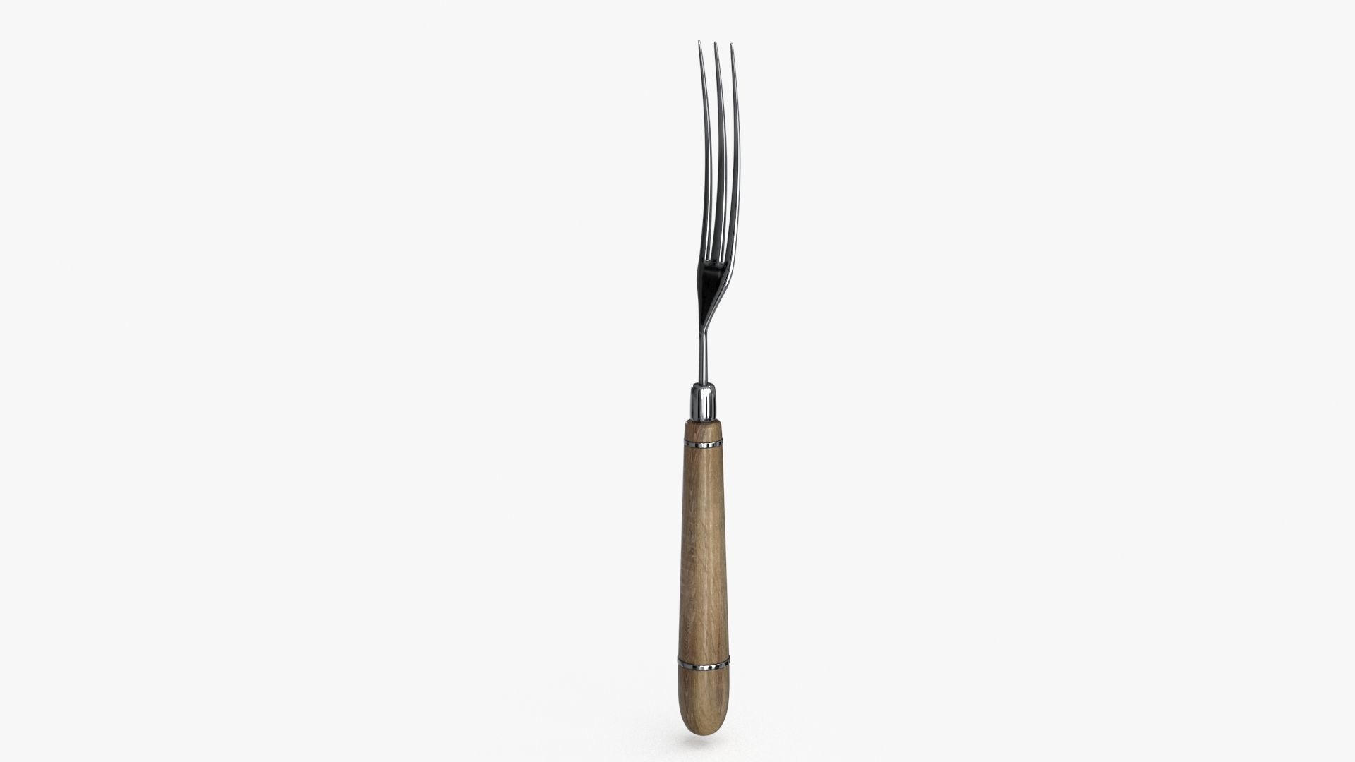 Fork Vintage Low-poly 3D model_12