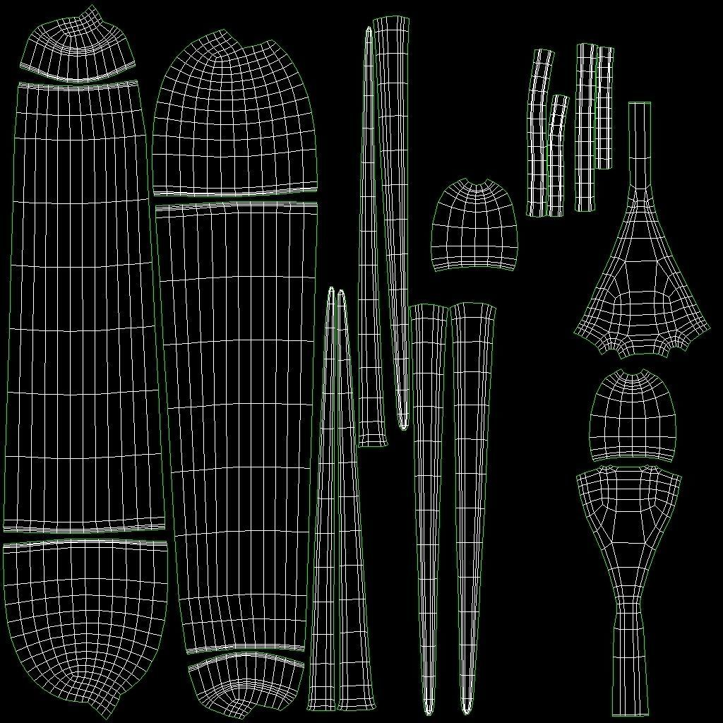 Fork Vintage Low-poly 3D model_18