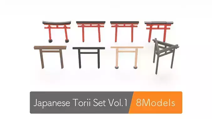 Japanese Torii Set vol1
