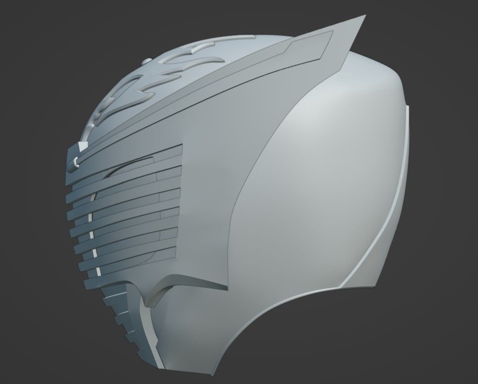 Kamen Rider Ryuga cosplay helmet 3D printable STL file 3D print model_11