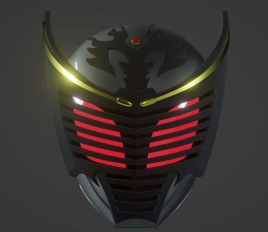 Kamen Rider Ryuga cosplay helmet 3D printable STL file 3D print model_1