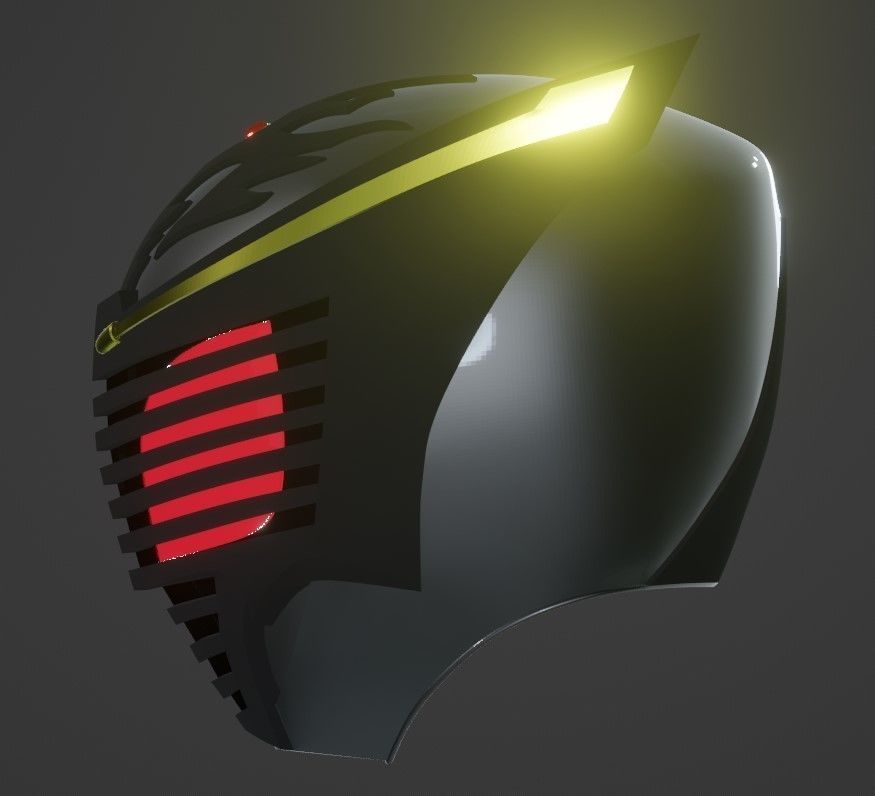 Kamen Rider Ryuga cosplay helmet 3D printable STL file 3D print model_2