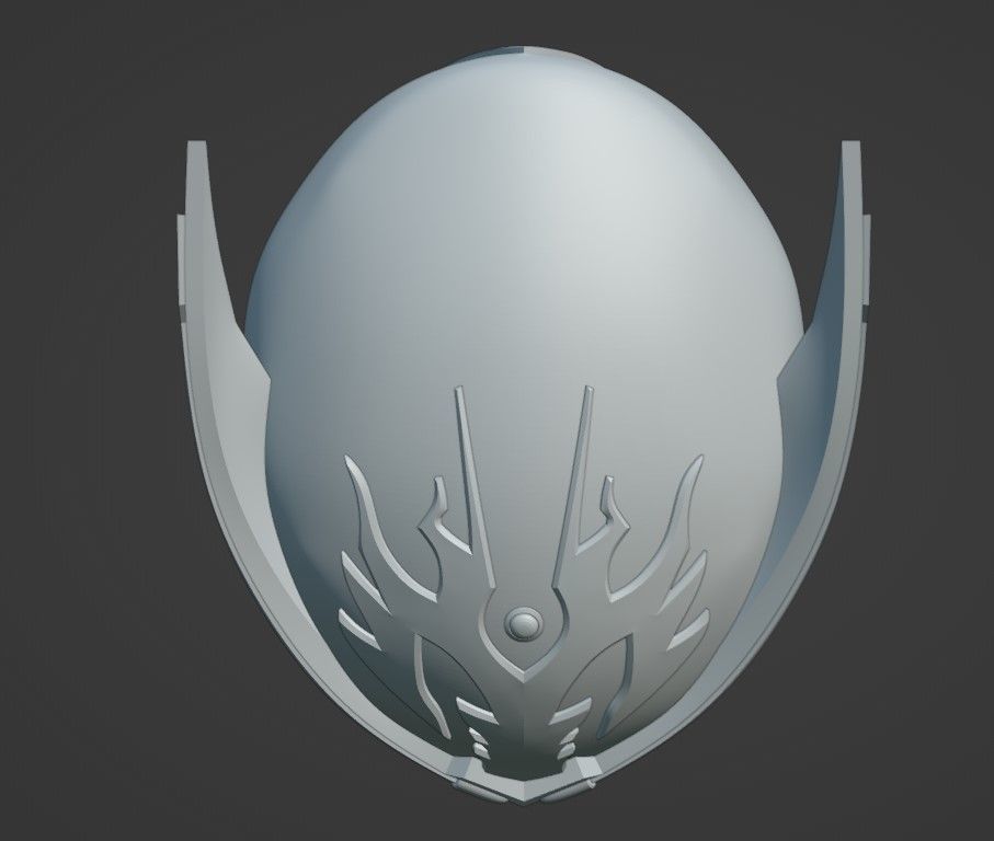 Kamen Rider Ryuga cosplay helmet 3D printable STL file 3D print model_12