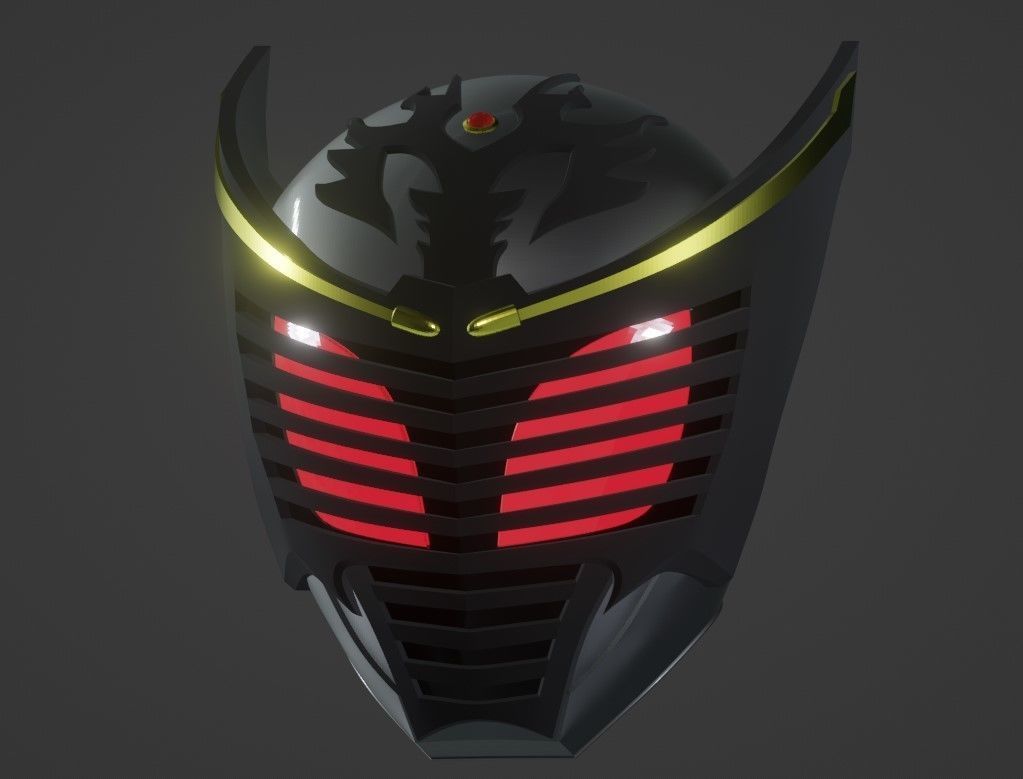 Kamen Rider Ryuga cosplay helmet 3D printable STL file 3D print model_3