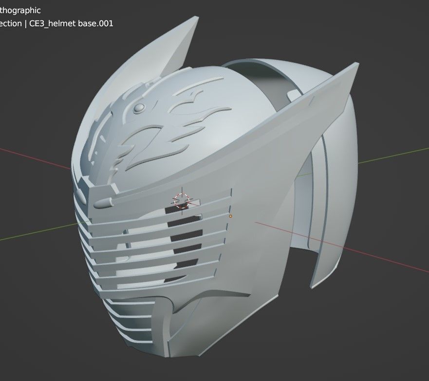 Kamen Rider Ryuga cosplay helmet 3D printable STL file 3D print model_18