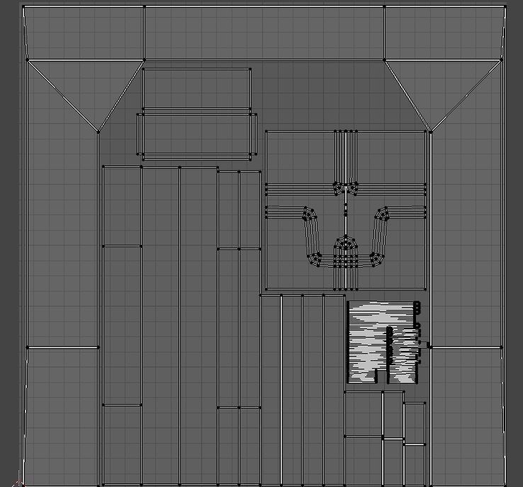 Scifi Door Low-poly 3D model_11