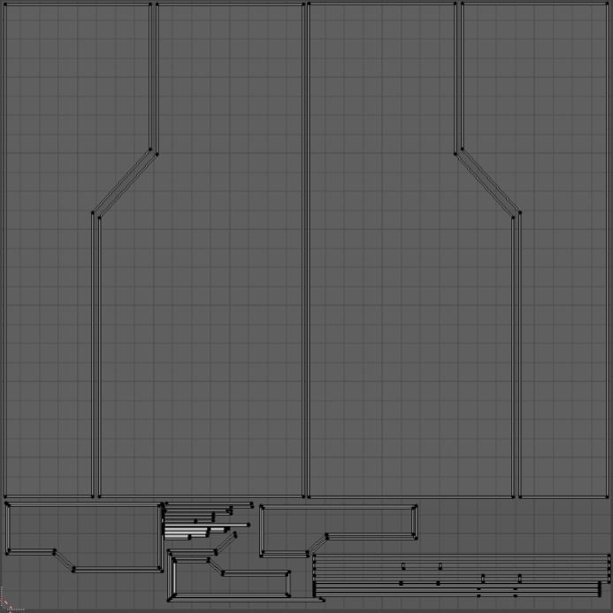 Scifi Door Low-poly 3D model_12