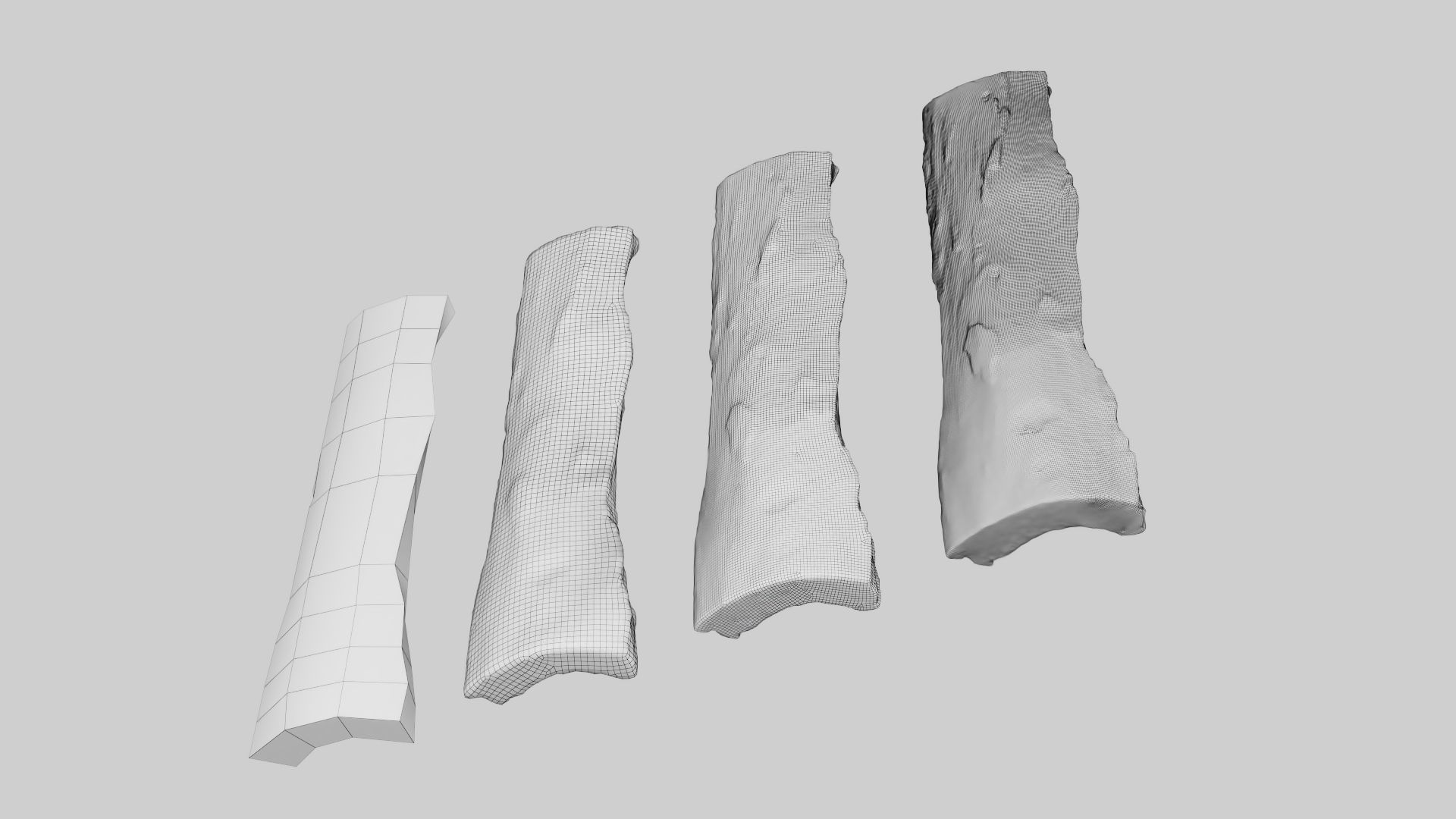 PSWooden008 scanned Wood chip Low-poly 3D model_14