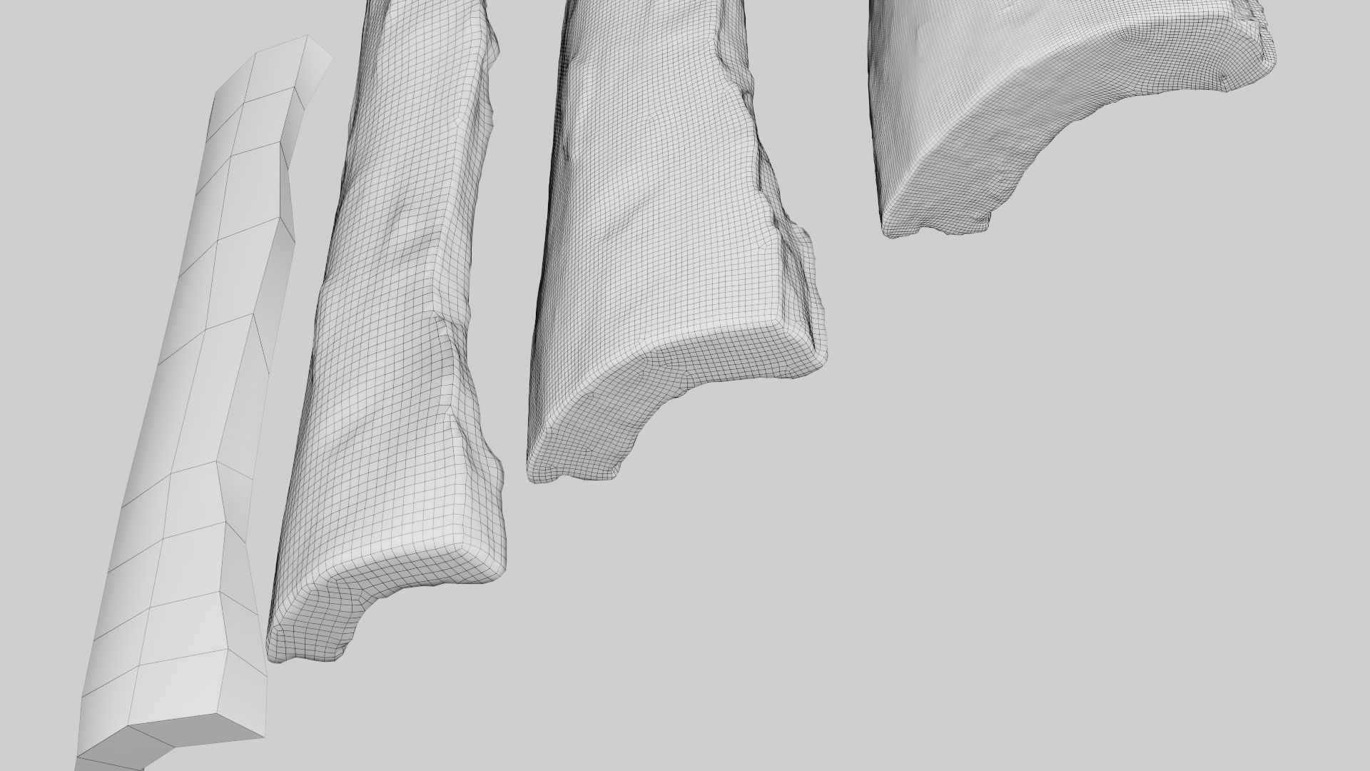 PSWooden008 scanned Wood chip Low-poly 3D model_19