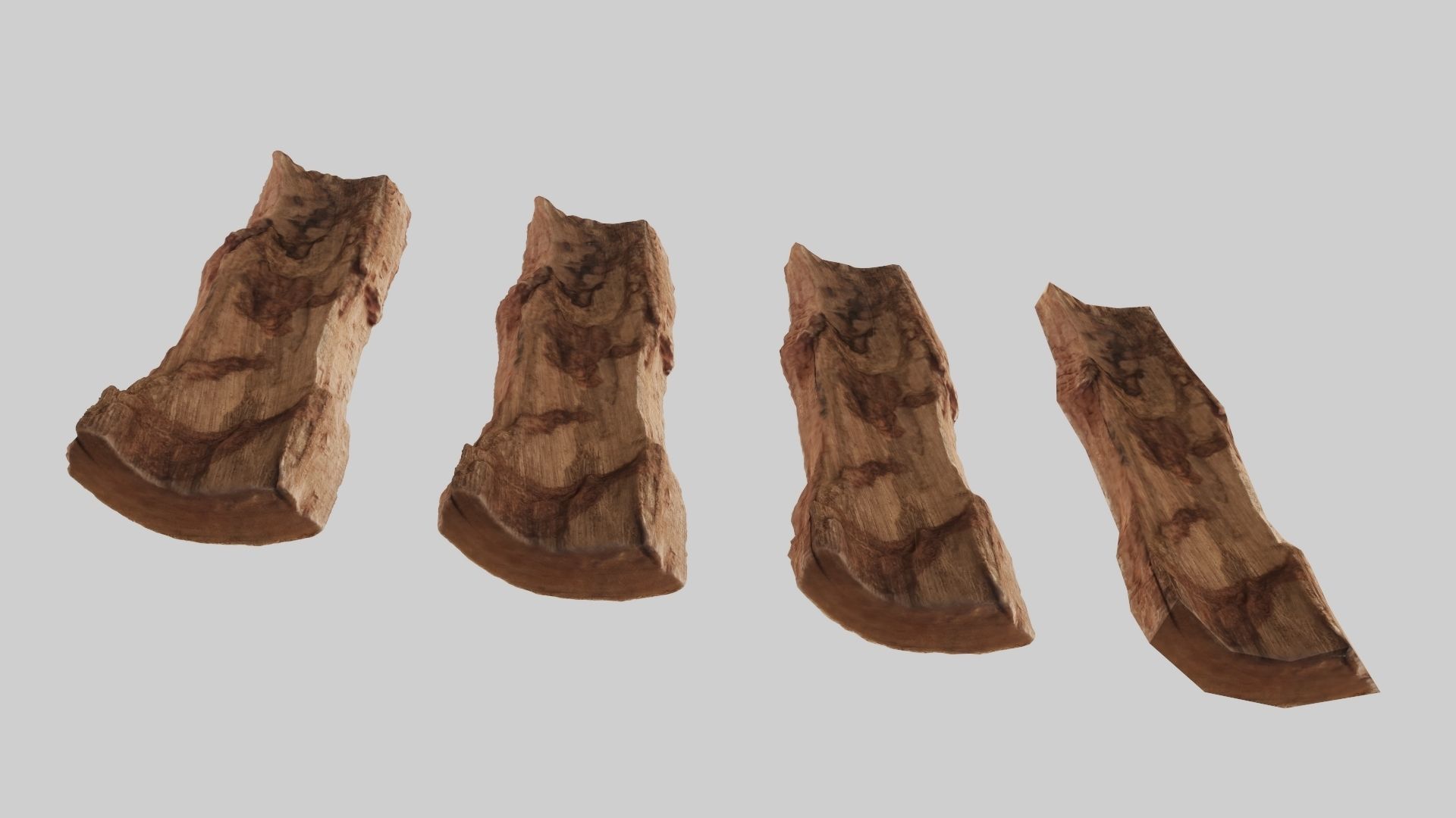 PSWooden008 scanned Wood chip Low-poly 3D model_6