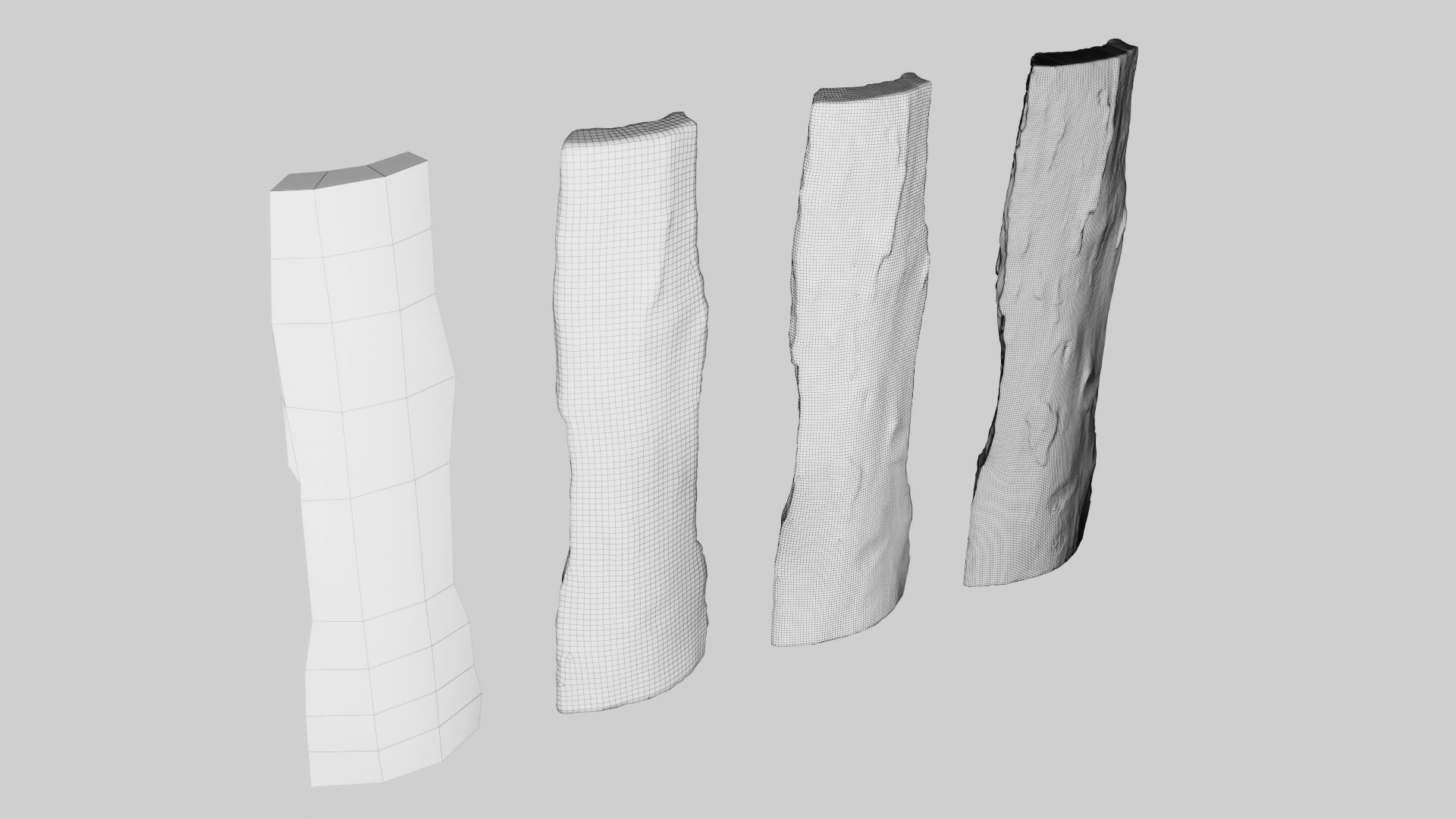 PSWooden008 scanned Wood chip Low-poly 3D model_13