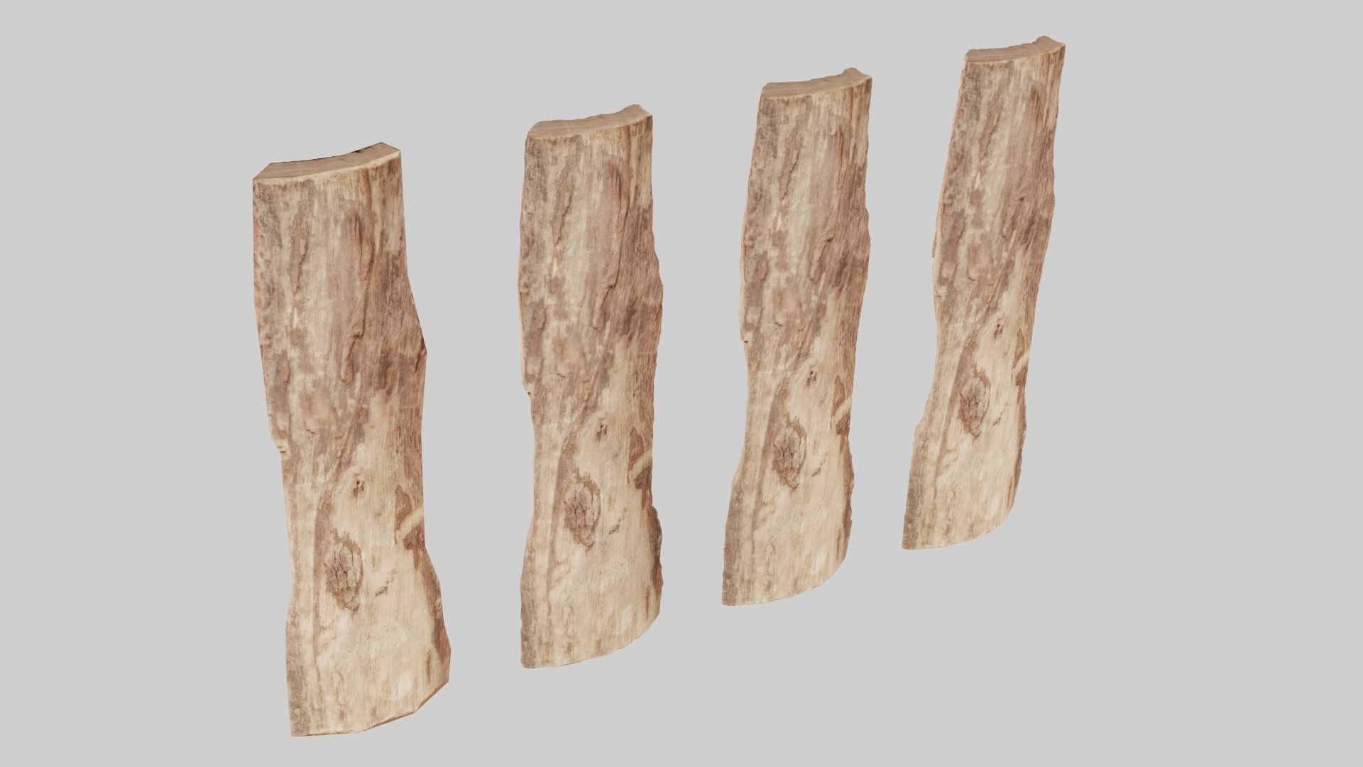 PSWooden008 scanned Wood chip Low-poly 3D model_3