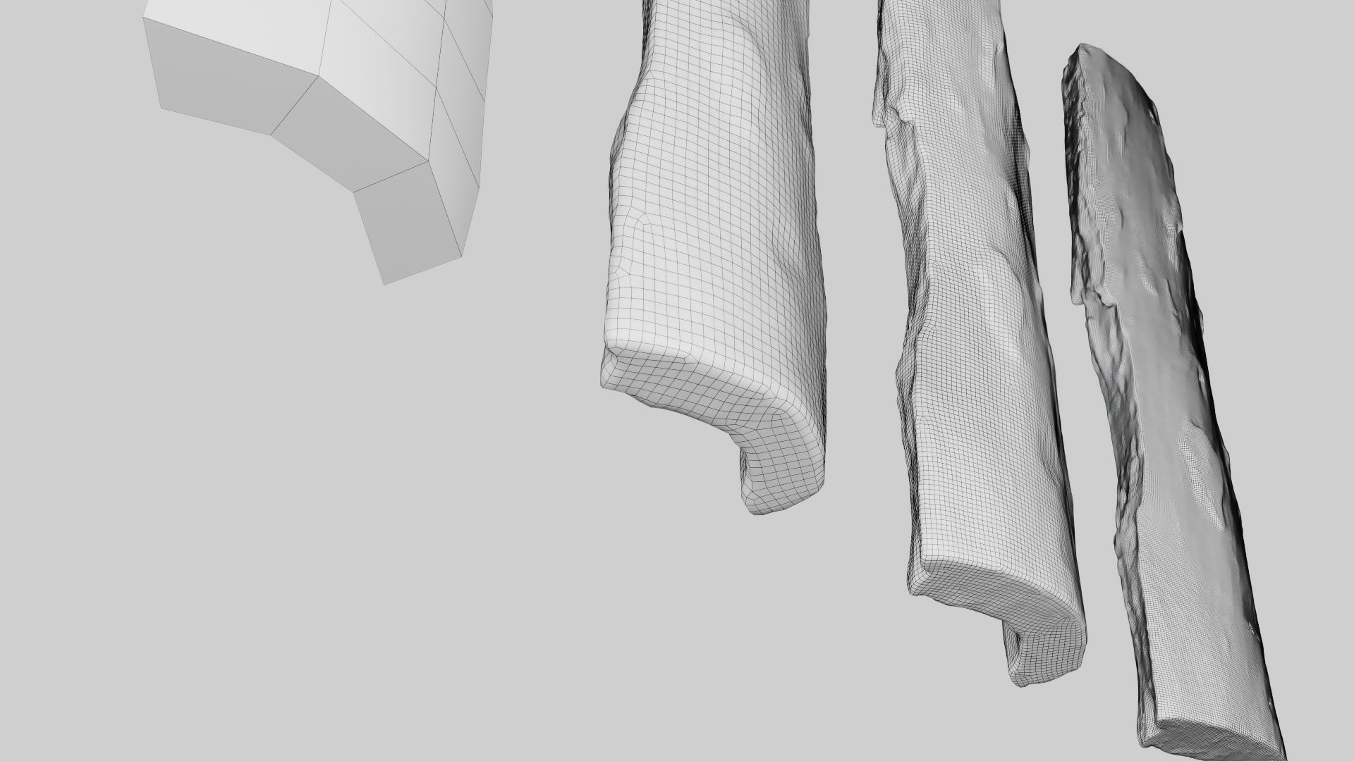 PSWooden008 scanned Wood chip Low-poly 3D model_20