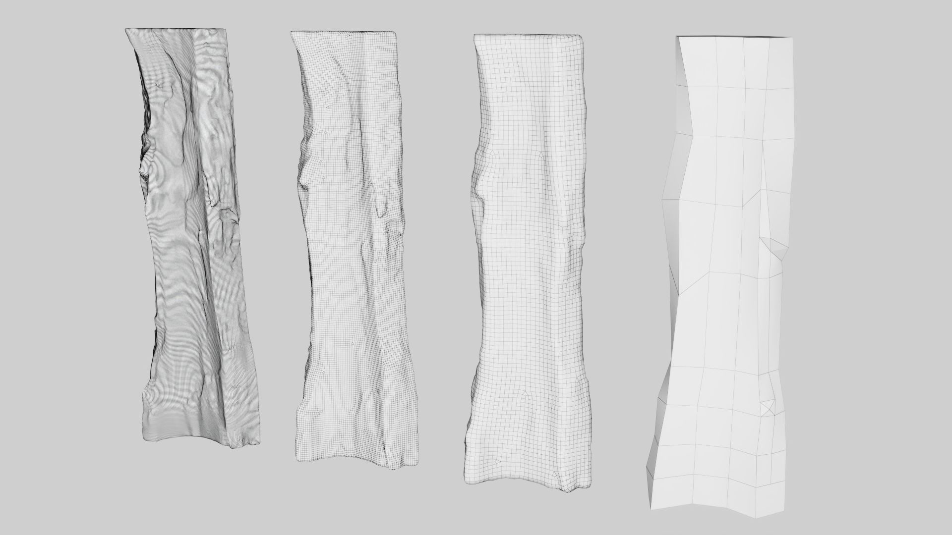 PSWooden008 scanned Wood chip Low-poly 3D model_11