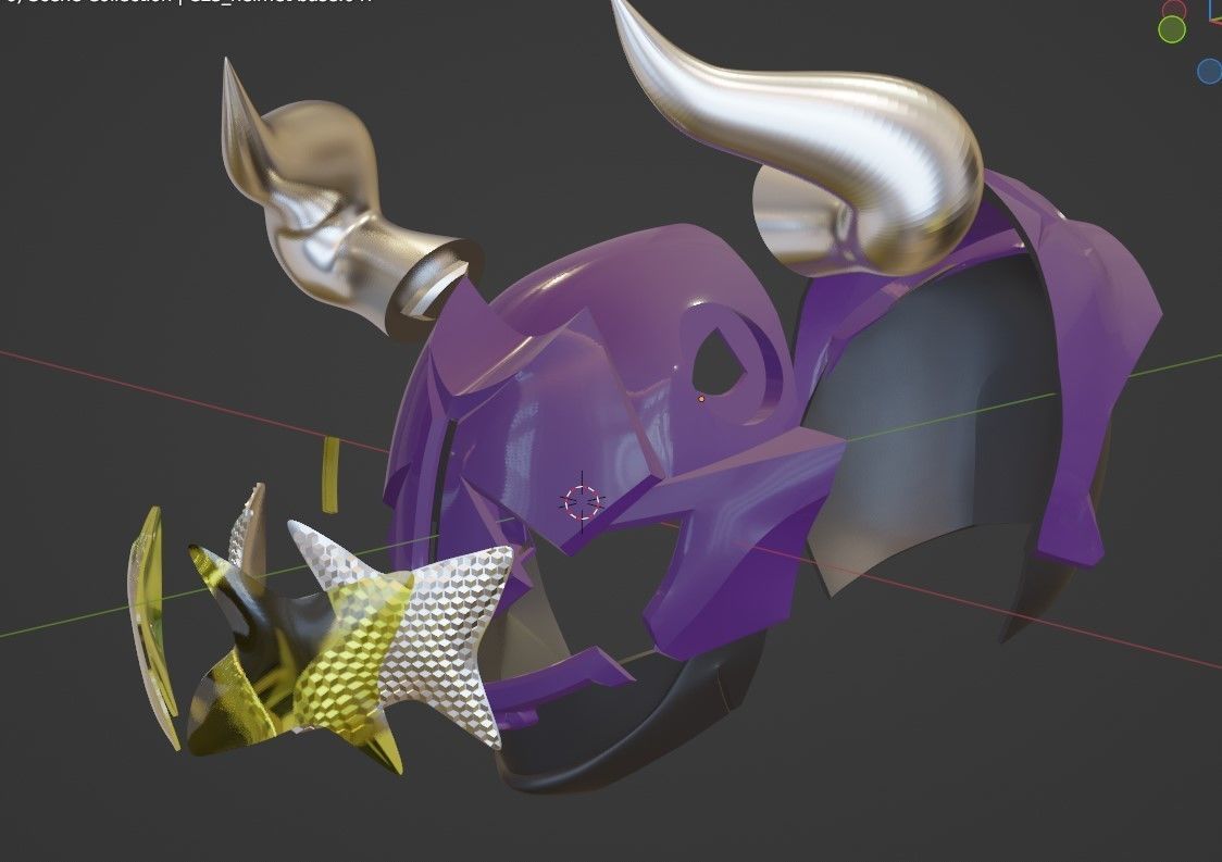 Kamen Rider Buffa 3D printable cosplay helmet  3D print model_21