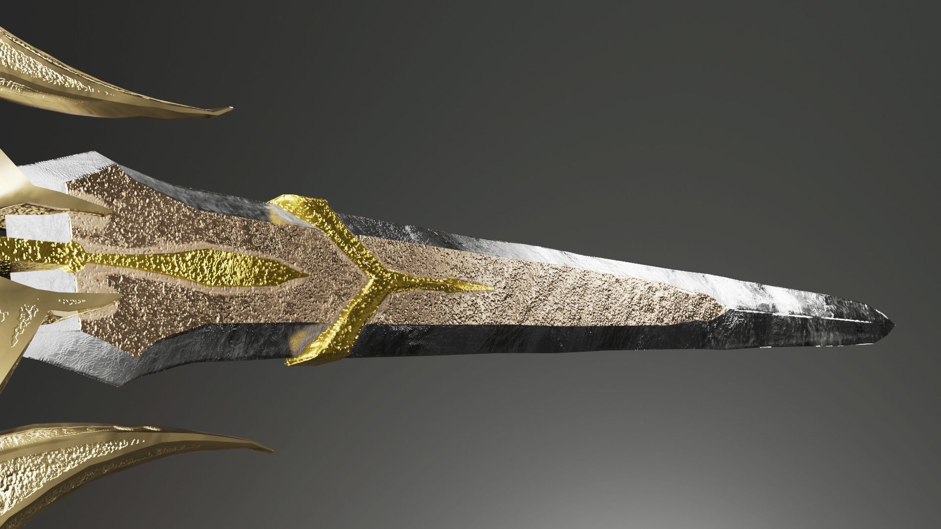 sword of righteous hatred Low-poly 3D model_1