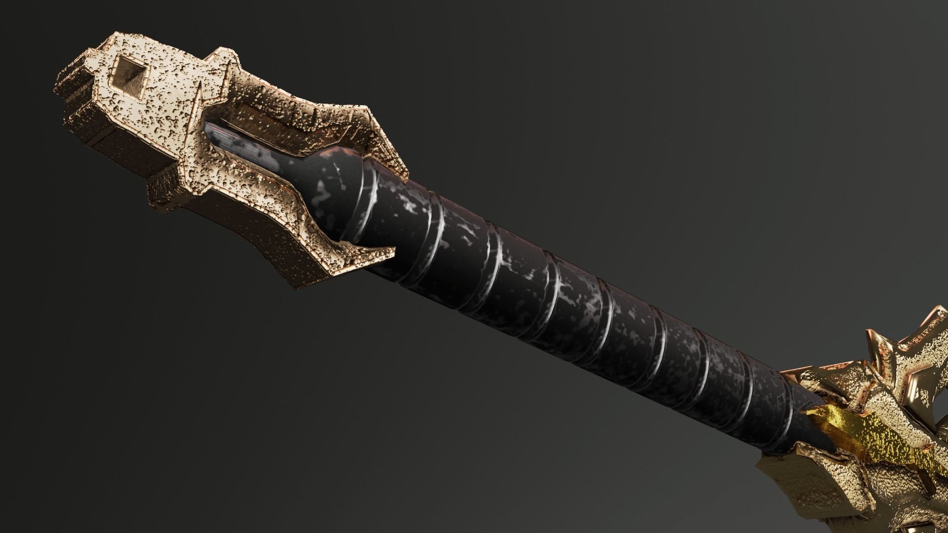 sword of righteous hatred Low-poly 3D model_3
