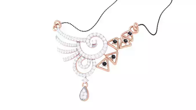 Women Pendant Necklaces 3dm STL OBJ FBX Renders Details