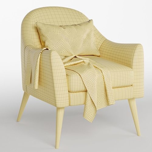 Juno Armchair Swoon 3D model 5