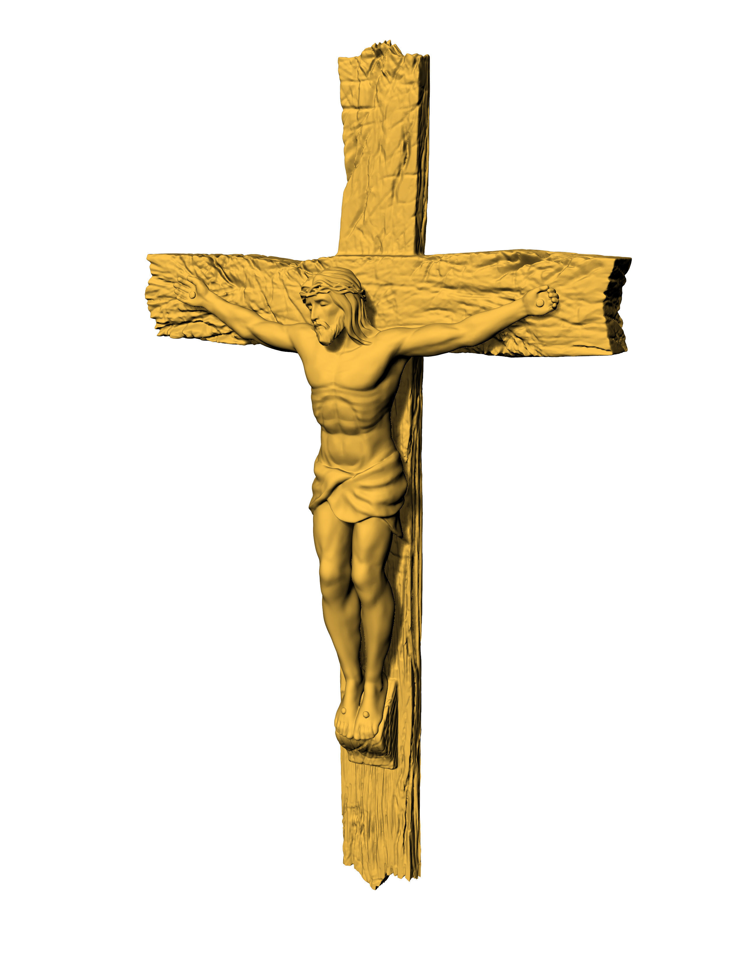 Jesus Cross Pendant 3D print model_17
