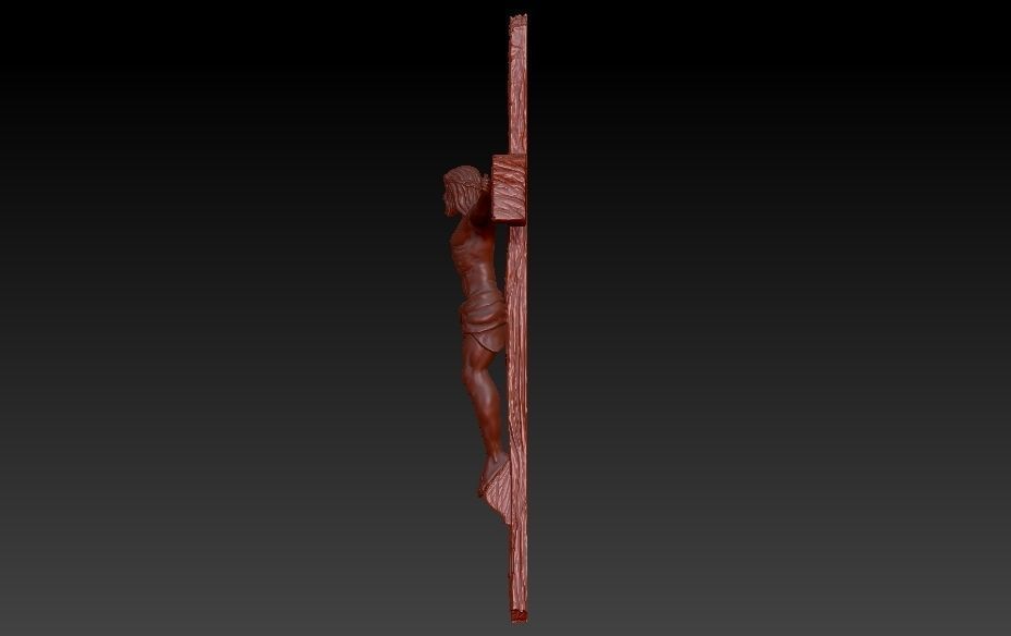 Jesus Cross Pendant 3D print model_6