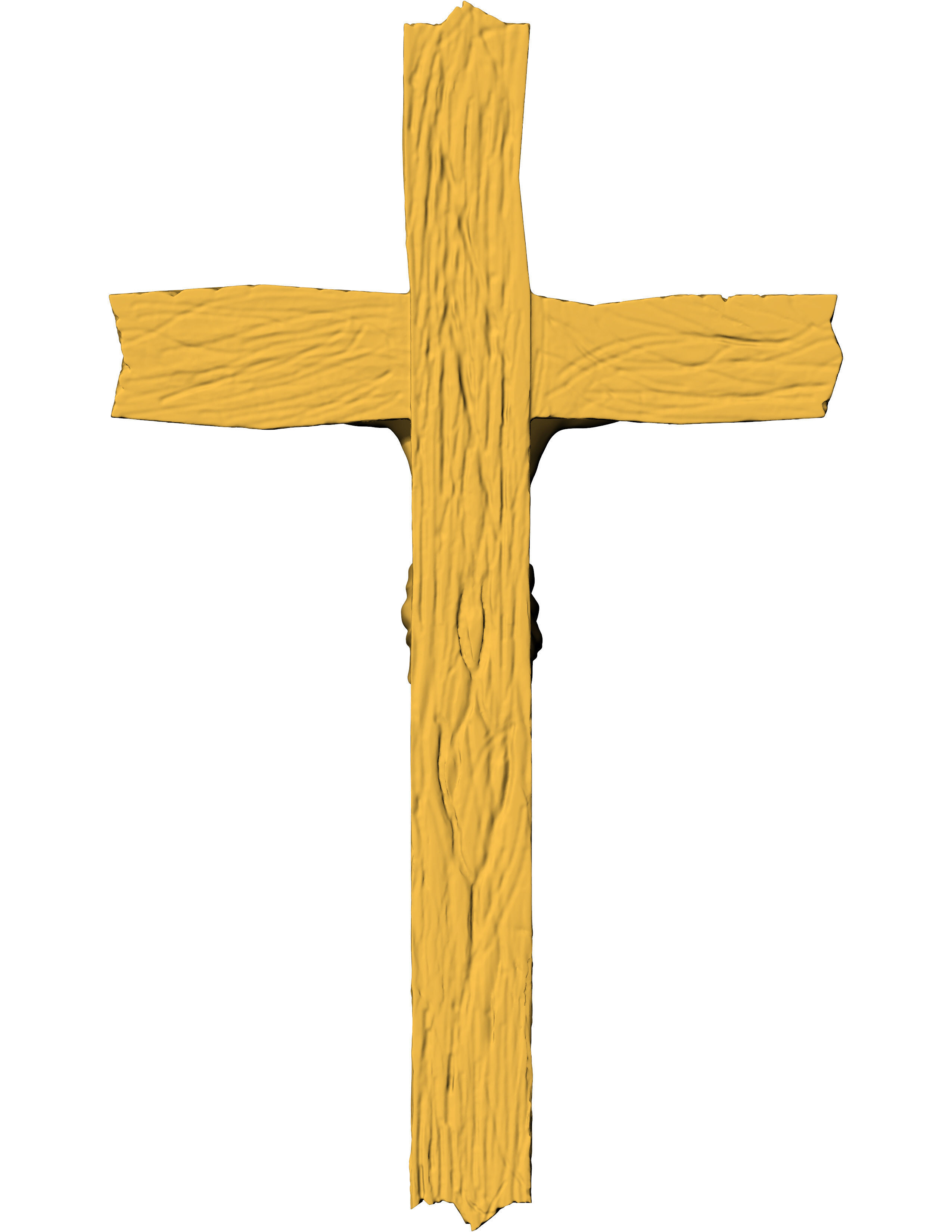 Jesus Cross Pendant 3D print model_20