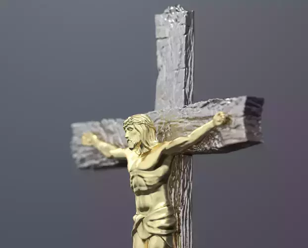 Jesus Cross Pendant 3D print model