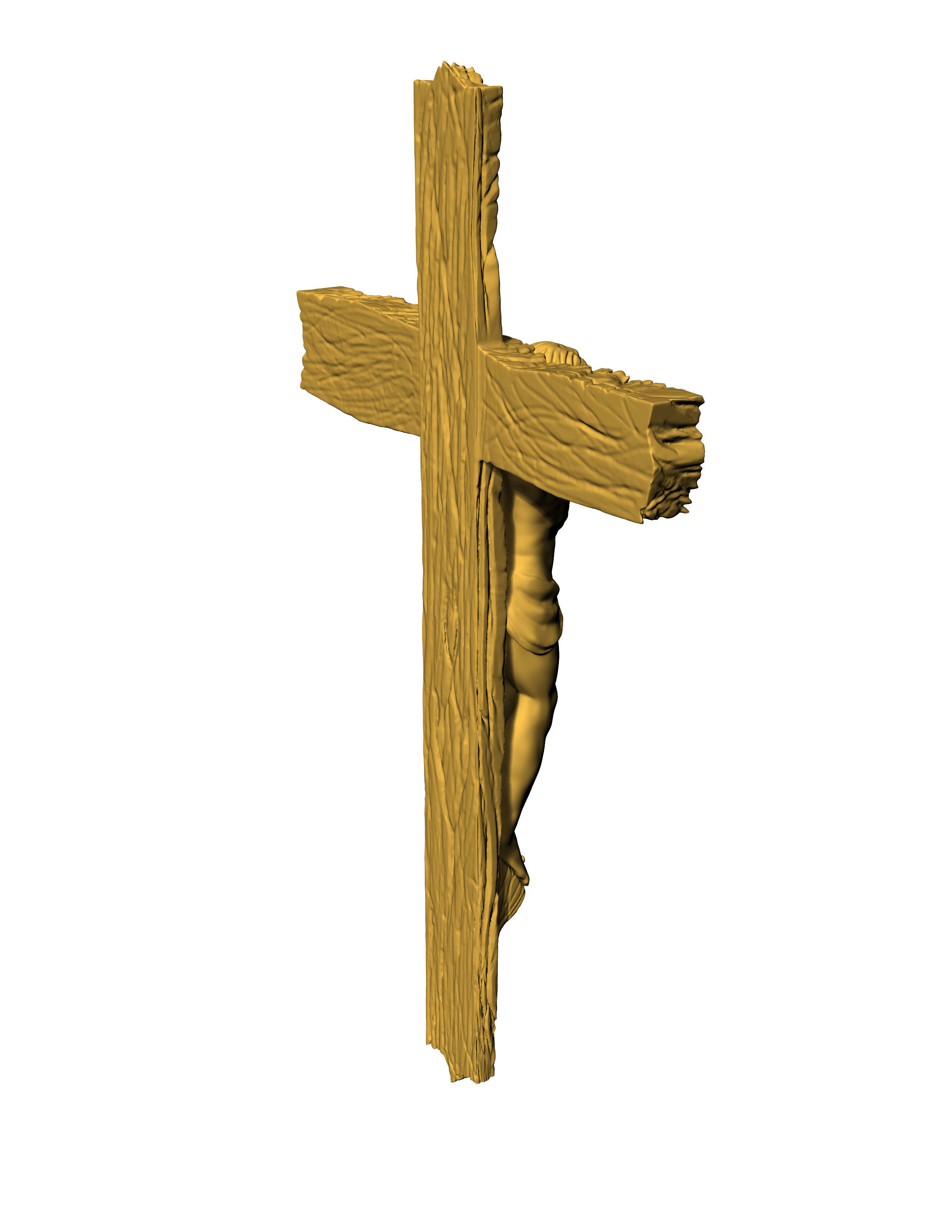 Jesus Cross Pendant 3D print model_16