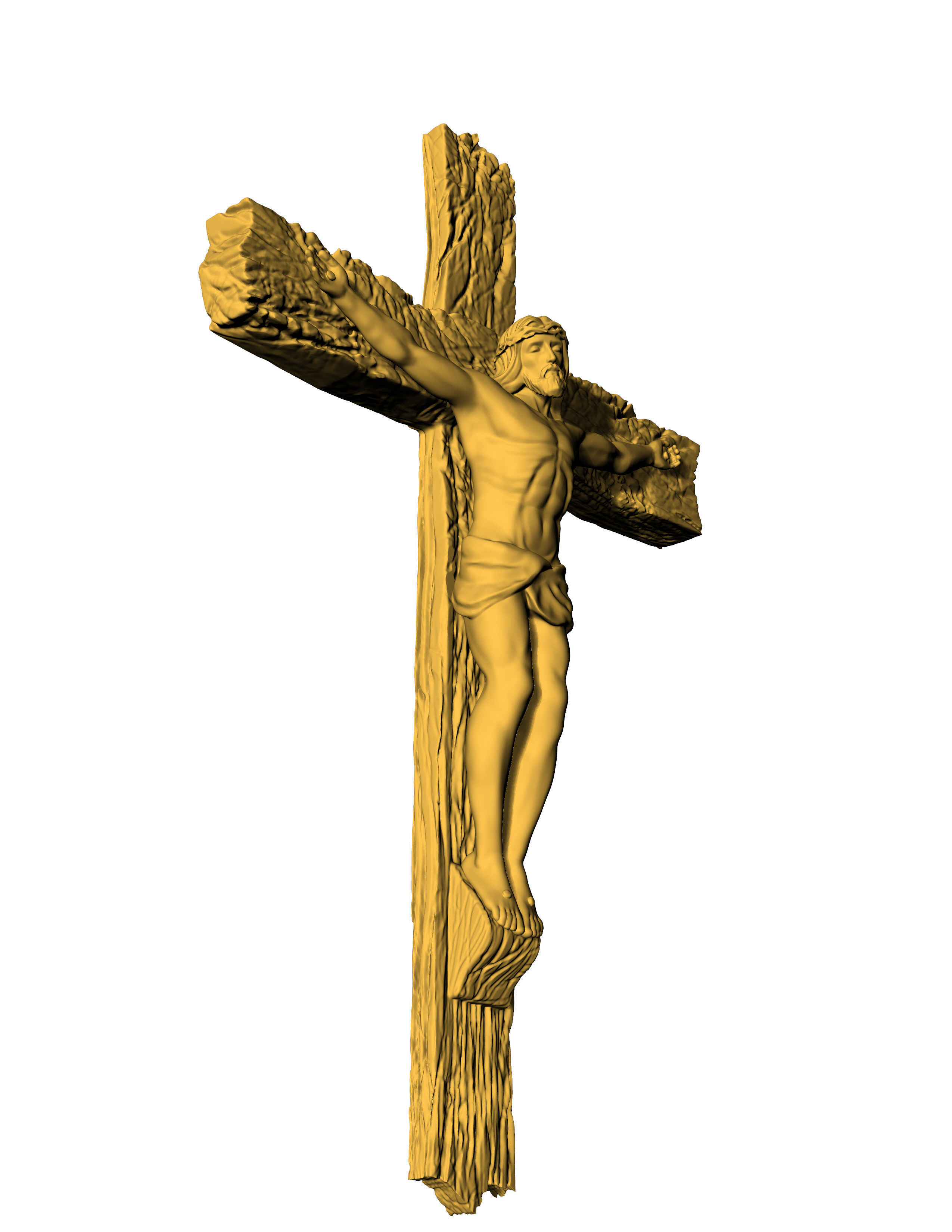 Jesus Cross Pendant 3D print model_24