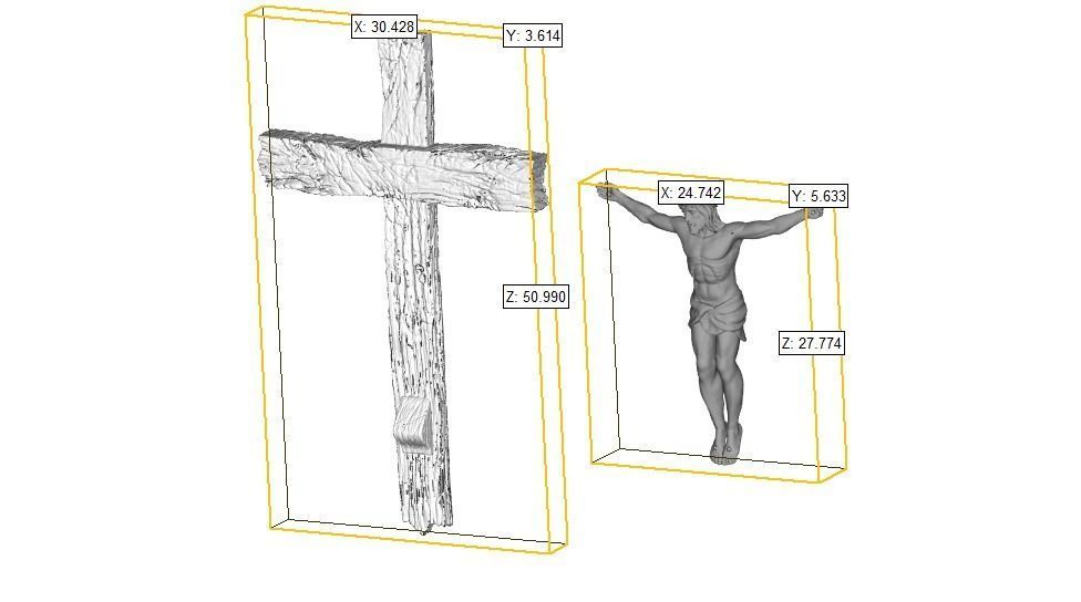 Jesus Cross Pendant 3D print model_10