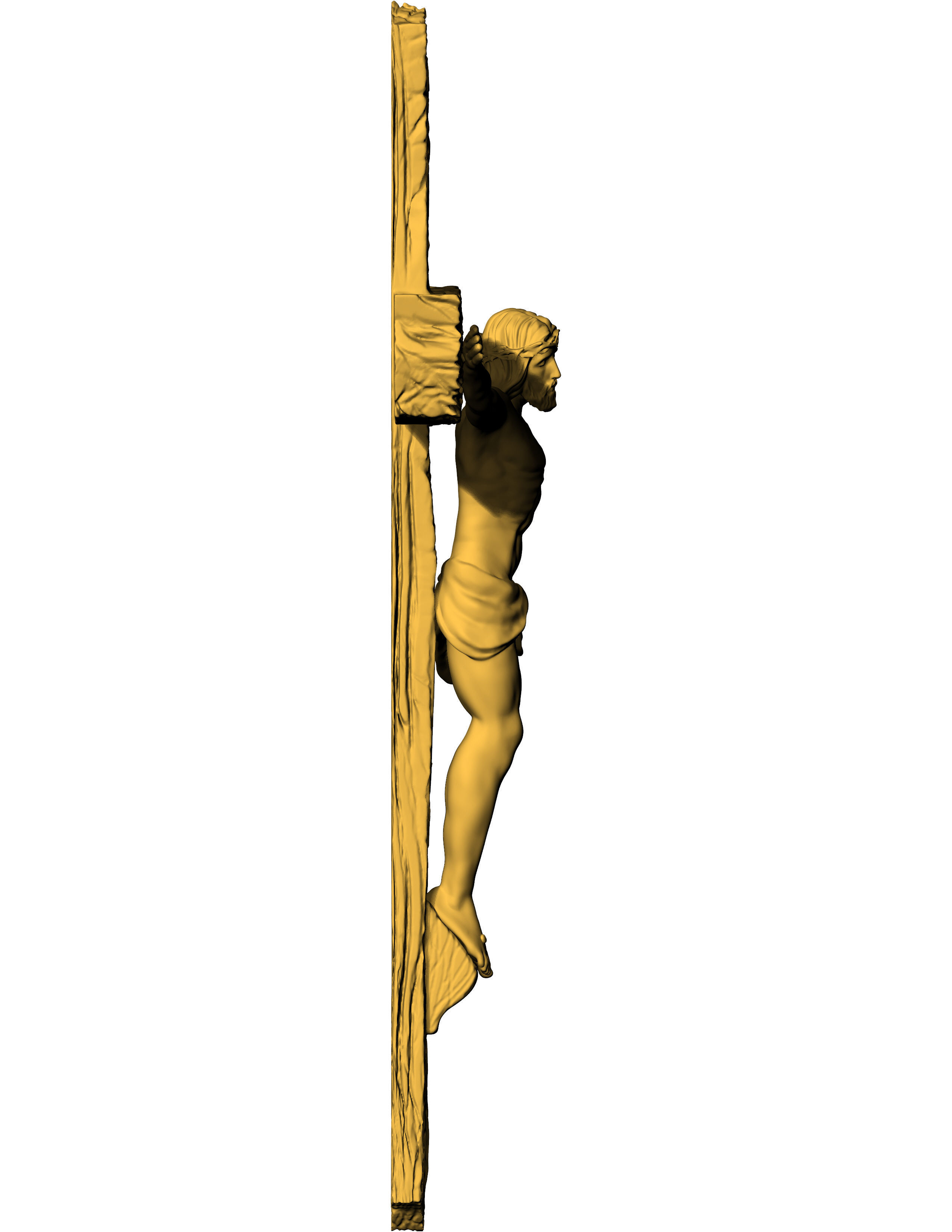 Jesus Cross Pendant 3D print model_22