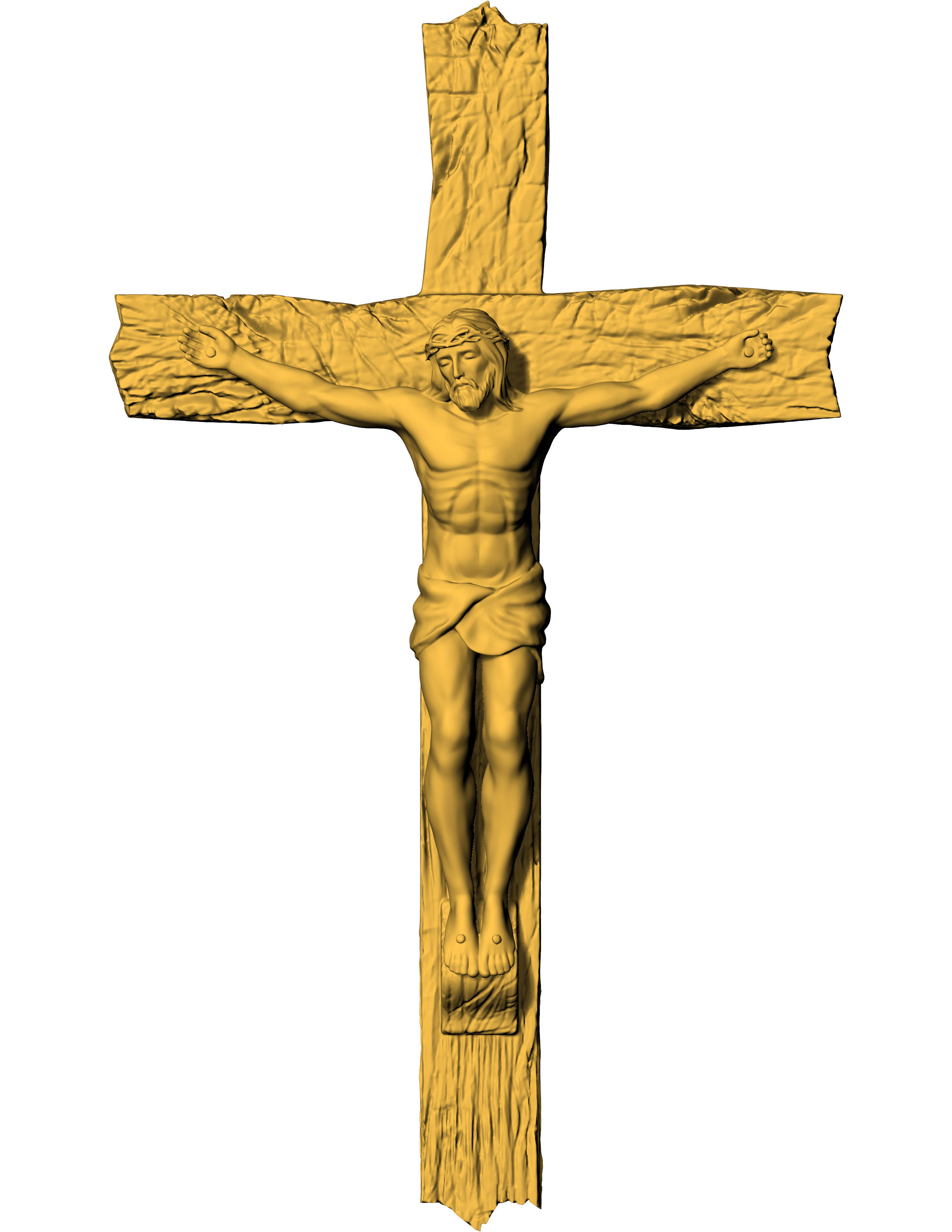 Jesus Cross Pendant 3D print model_18